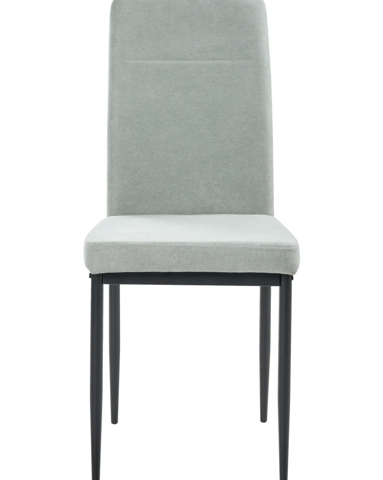 Set di 4 sedie da pranzo RINER Tessuto Verde chiaro