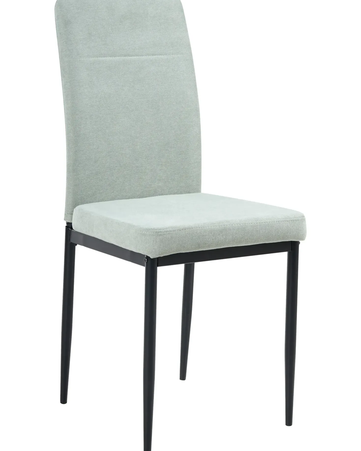 Set di 4 sedie da pranzo RINER Tessuto Verde chiaro