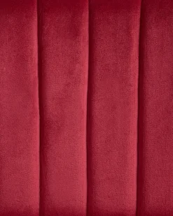 Set di 2 sedie da pranzo SANILAC Velluto Rosso scuro