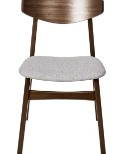 Set di 2 sedie da pranzo SMILEY Legno Marrone/Grigio