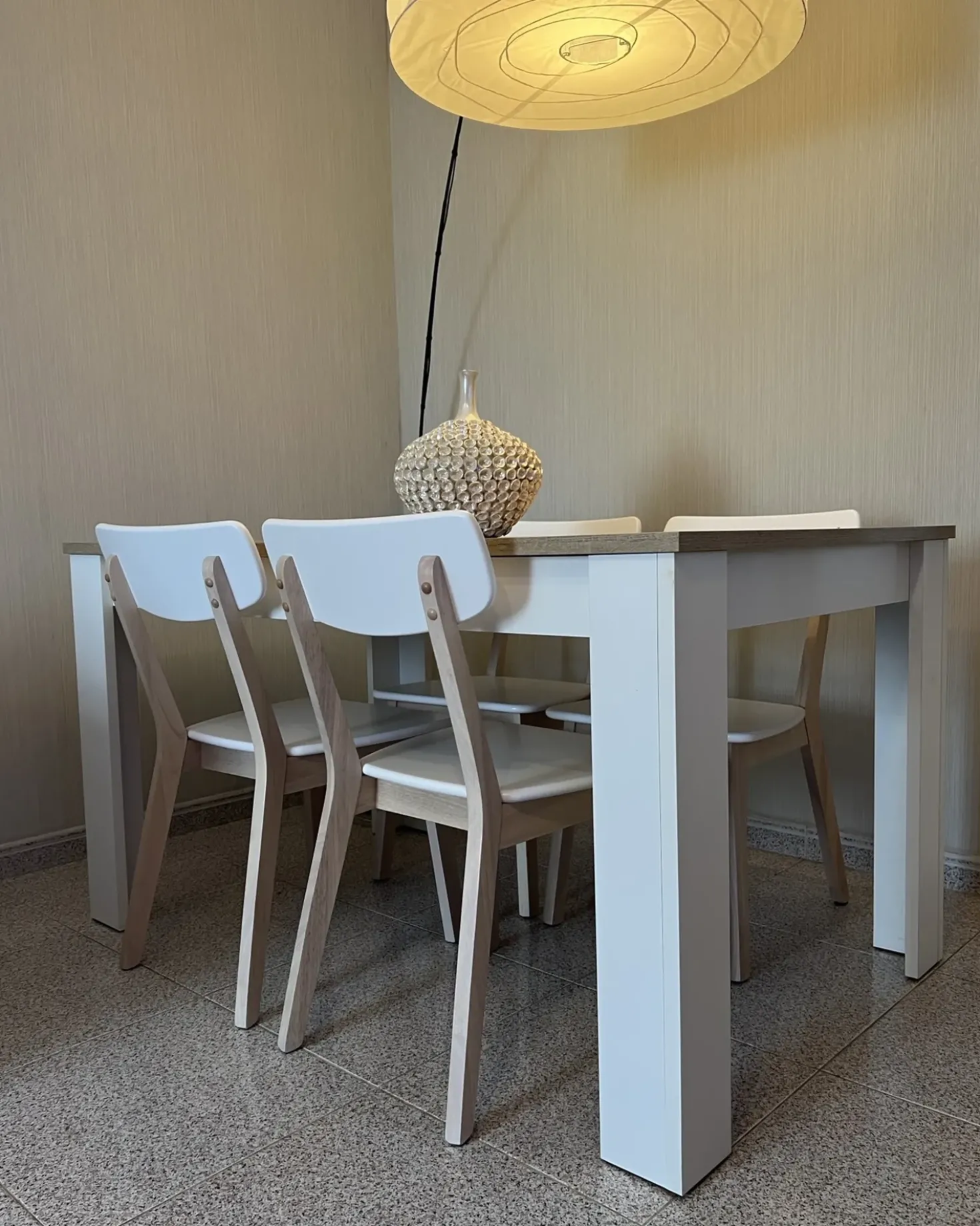 Set di 2 sedie da pranzo SANTOS Bianco