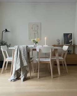 Set di 2 sedie da pranzo SANTOS Bianco