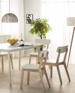 Set di 2 sedie da pranzo SANTOS Bianco