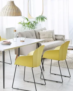 Set di 2 sedie da pranzo SYLVA Giallo