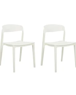 Set di 2 sedie da pranzo SOMERS Bianco