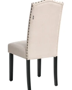 Set di 2 sedie da pranzo SHIRLEY Tessuto Beige chiaro