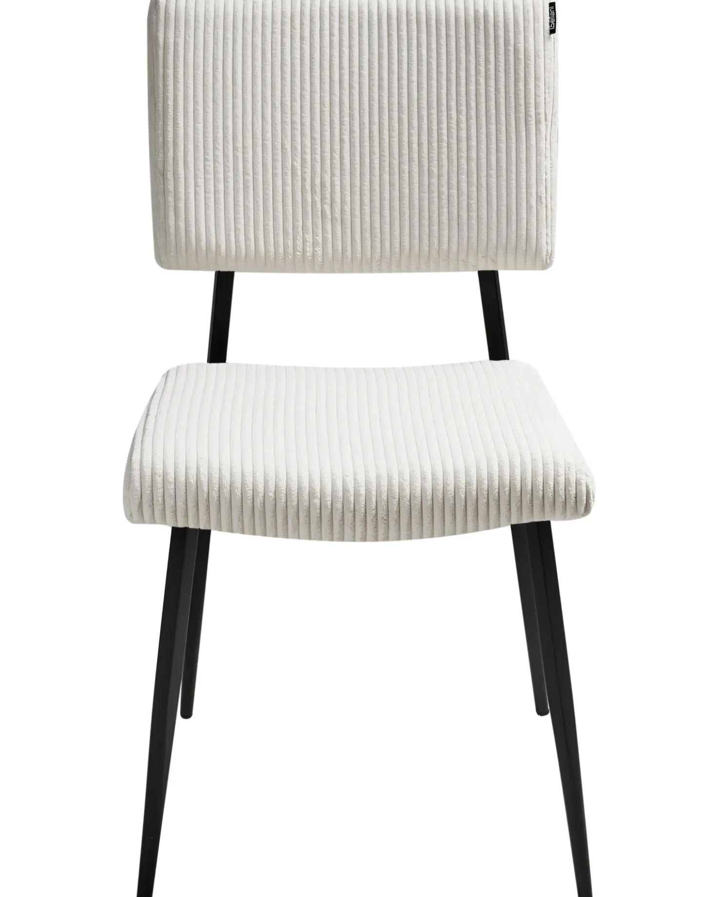 Set di 2 sedie da pranzo STURGIS Velluto a coste Bianco sporco