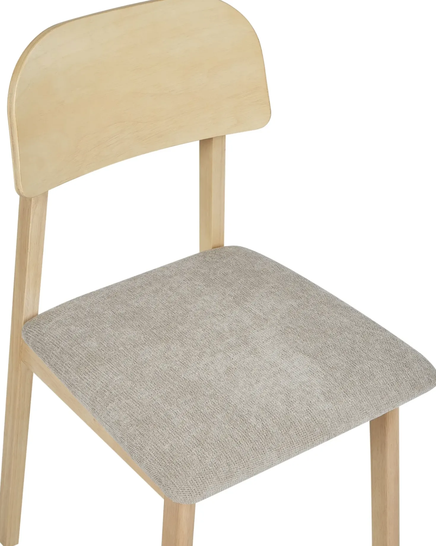 Set di 2 sedie da pranzo SCANDIA Legno Tortora