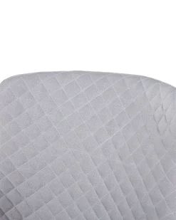 Set di 2 sedie da pranzo SOLANO Tessuto Grigio chiaro