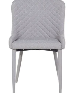 Set di 2 sedie da pranzo SOLANO Tessuto Grigio chiaro