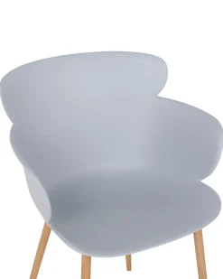 Set di 2 sedie da pranzo SUMKLEY Grigio chiaro