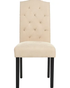 Set di 2 sedie da pranzo SHIRLEY Tessuto Beige