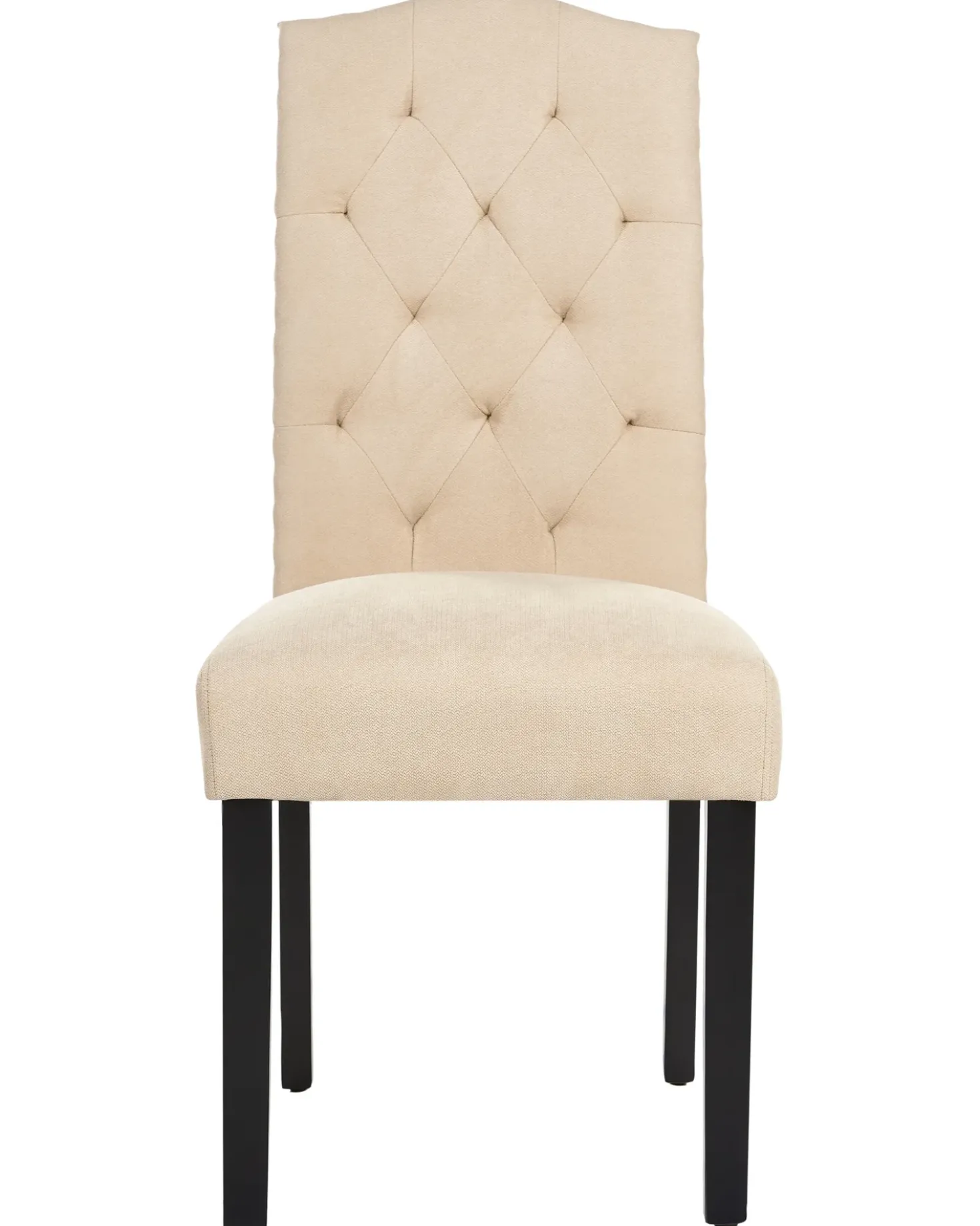 Set di 2 sedie da pranzo SHIRLEY Tessuto Beige