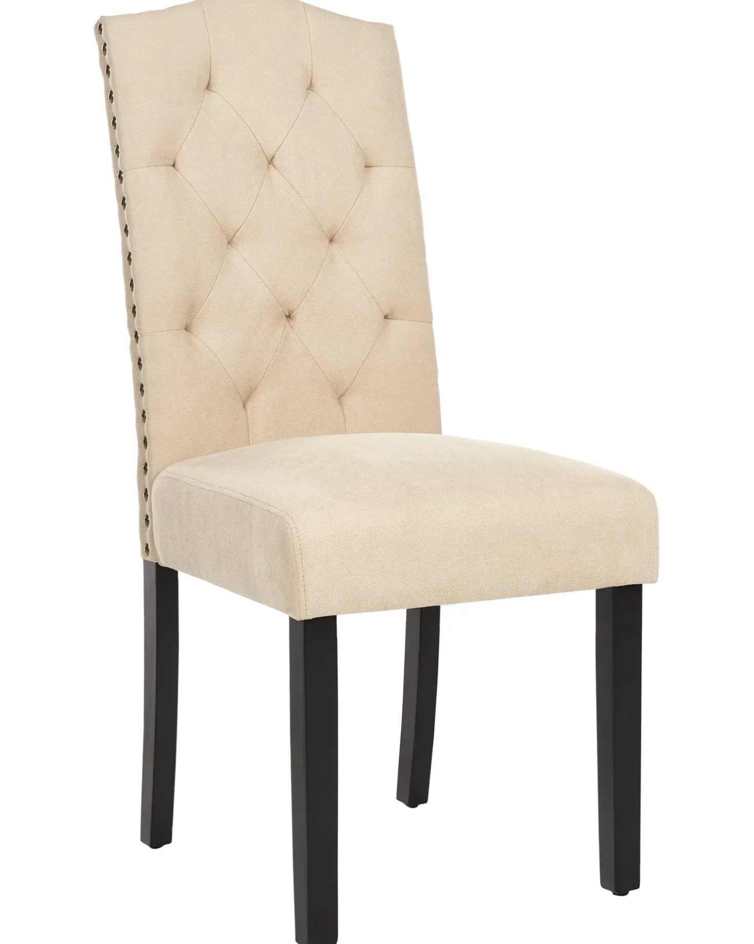 Set di 2 sedie da pranzo SHIRLEY Tessuto Beige