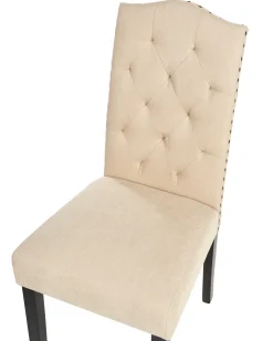 Set di 2 sedie da pranzo SHIRLEY Tessuto Beige