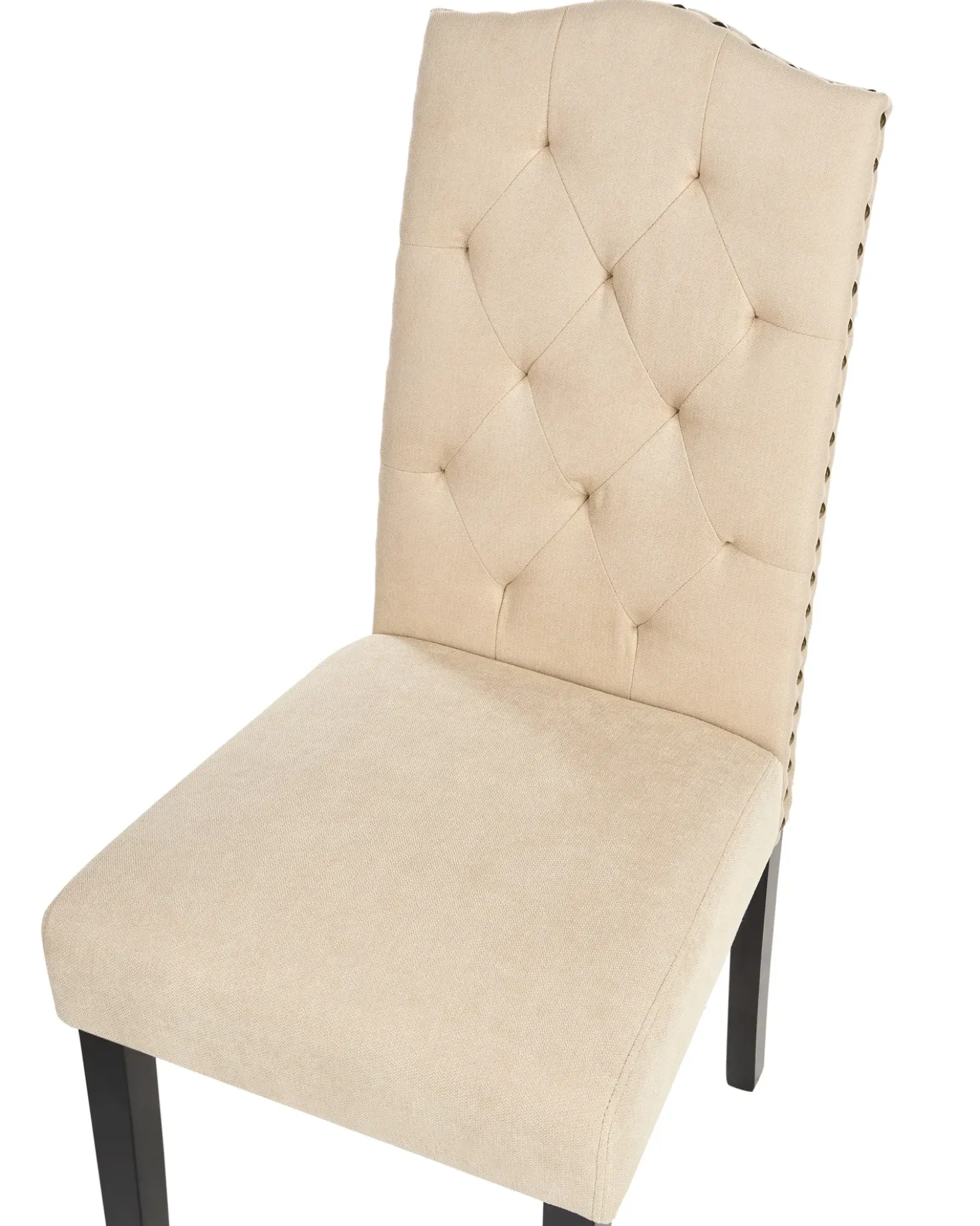 Set di 2 sedie da pranzo SHIRLEY Tessuto Beige