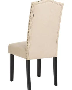 Set di 2 sedie da pranzo SHIRLEY Tessuto Beige