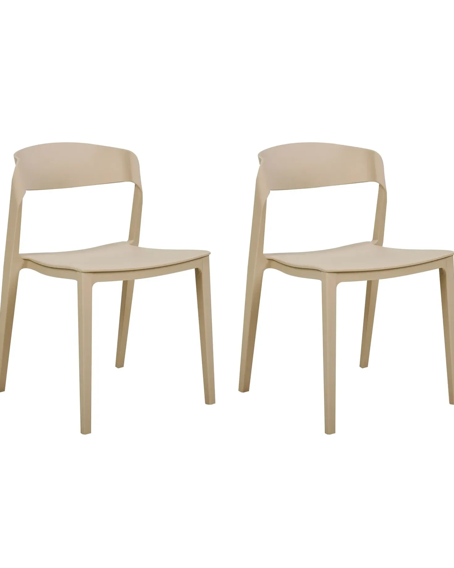 Set di 2 sedie da pranzo SOMERS Beige