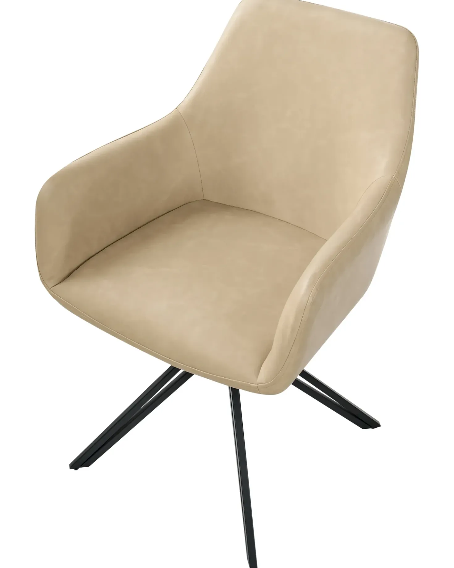 Set di 2 sedie da pranzo SANSARC Pelle sintetica Beige