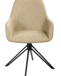 Set di 2 sedie da pranzo SANSARC Pelle sintetica Beige