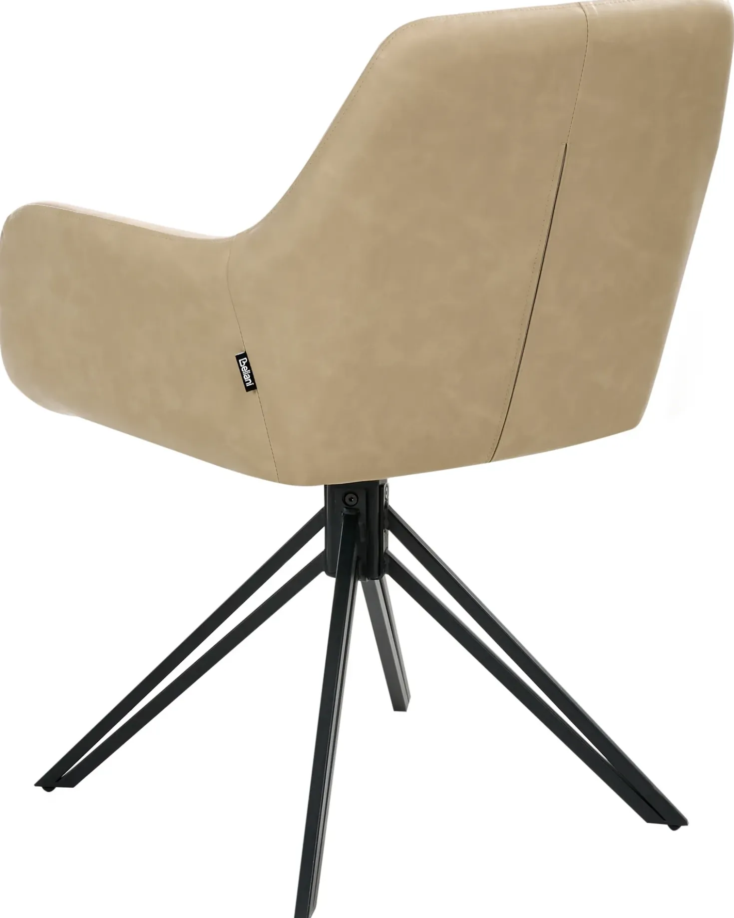Set di 2 sedie da pranzo SANSARC Pelle sintetica Beige