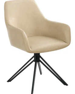 Set di 2 sedie da pranzo SANSARC Pelle sintetica Beige
