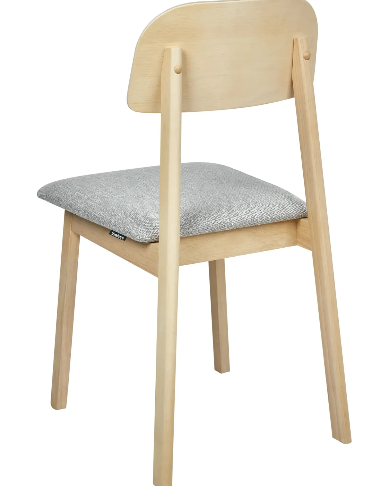 Set di 2 sedie da pranzo SCANDIA Legno Grigio chiaro