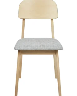 Set di 2 sedie da pranzo SCANDIA Legno Grigio chiaro