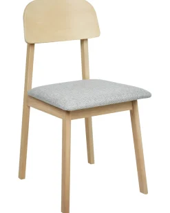 Set di 2 sedie da pranzo SCANDIA Legno Grigio chiaro