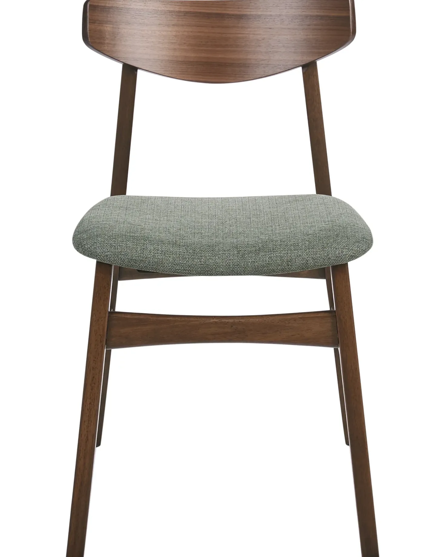 Set di 2 sedie da pranzo SMILEY Legno Marrone/Verde