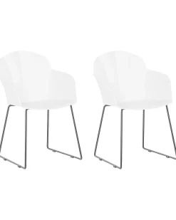 Set di 2 sedie da pranzo SYLVA Bianco