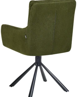 Set di 2 sedie da pranzo SARDOAL Tessuto Verde scuro