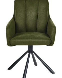 Set di 2 sedie da pranzo SARDOAL Tessuto Verde scuro
