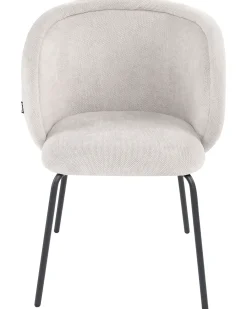 Set di 2 sedie da pranzo SARASOTA Tessuto Bianco sporco