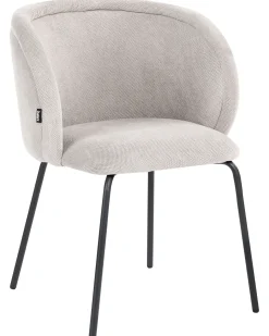 Set di 2 sedie da pranzo SARASOTA Tessuto Bianco sporco