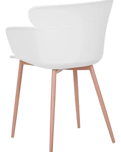 Set di 2 sedie da pranzo SUMKLEY Bianco