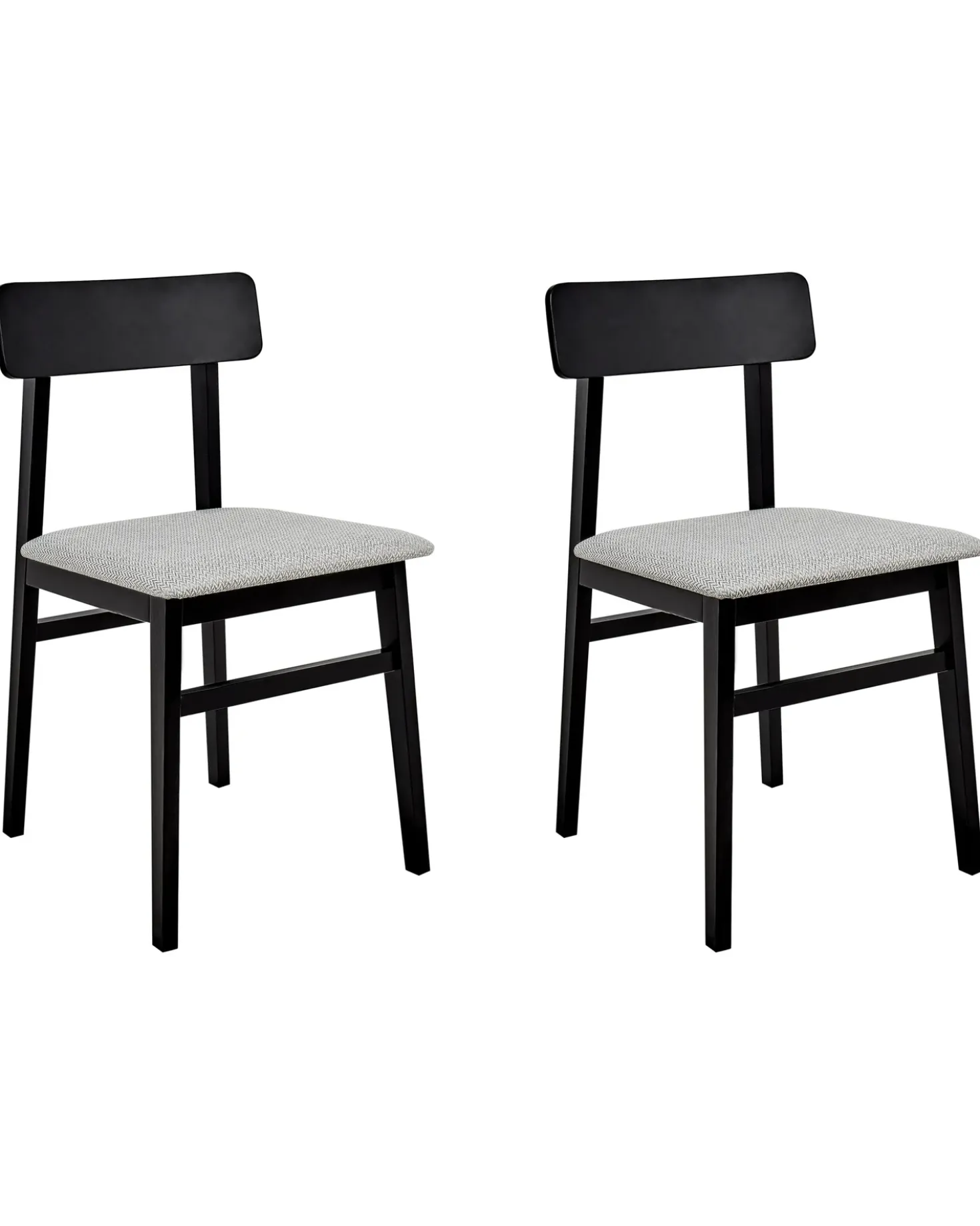 Set di 2 sedie da pranzo STACY Legno Grigio chiaro