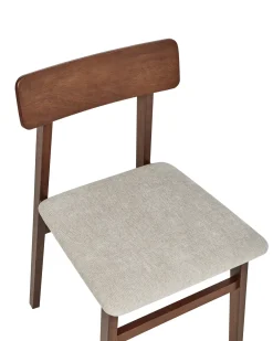 Set di 2 sedie da pranzo STACY Legno Tortora