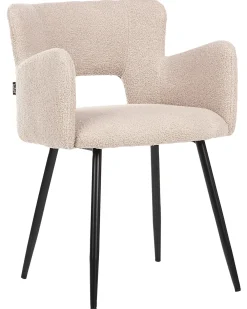 Set di 2 sedie da pranzo SANILAC Bouclé Beige