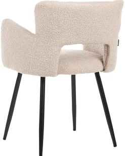 Set di 2 sedie da pranzo SANILAC Bouclé Beige
