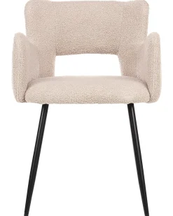 Set di 2 sedie da pranzo SANILAC Bouclé Beige