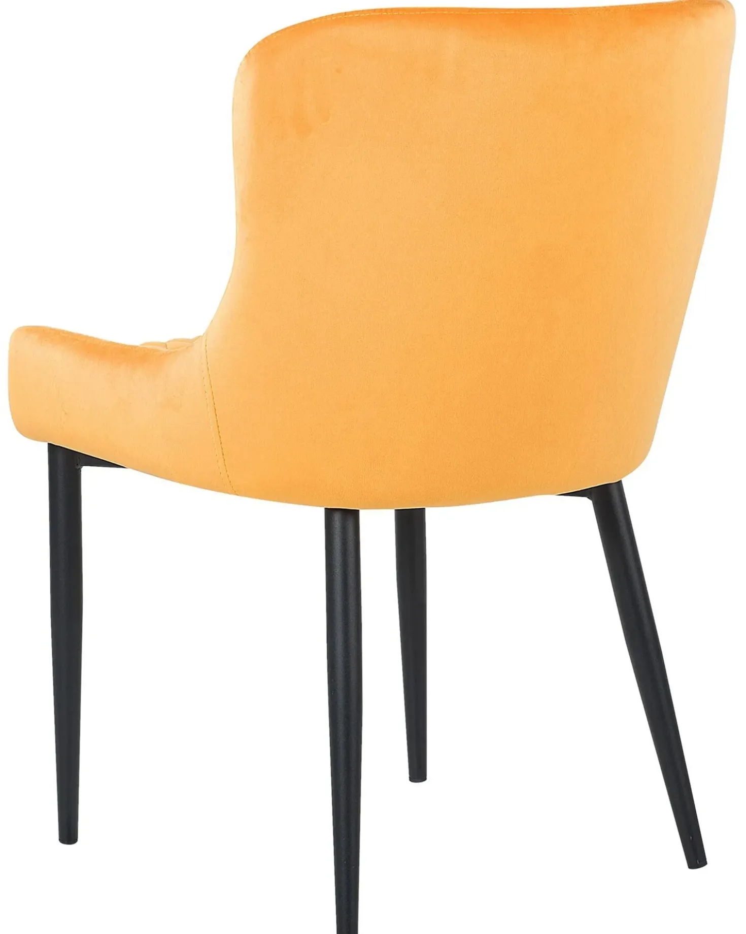 Set di 2 sedie da pranzo SOLANO Velluto Giallo