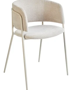 Set di 2 sedie da pranzo SPRINGER Ciniglia Beige chiaro