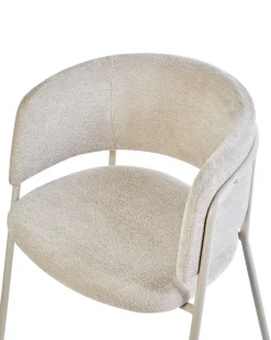 Set di 2 sedie da pranzo SPRINGER Ciniglia Beige chiaro