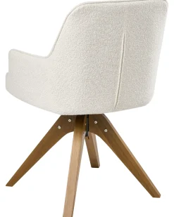 Set di 2 sedie da pranzo SYLVANIA Bouclé Bianco sporco