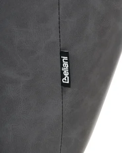 Set di 2 sedie da pranzo SANSARC Pelle sintetica Nero