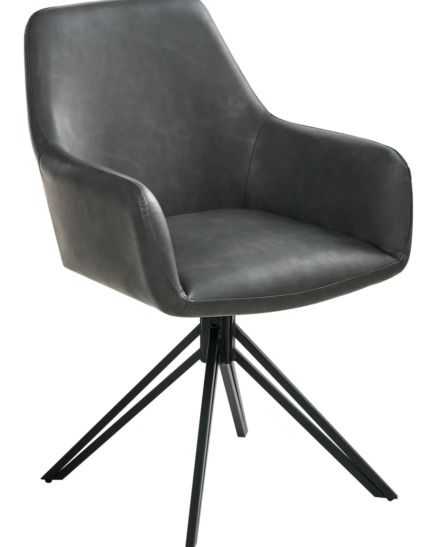 Set di 2 sedie da pranzo SANSARC Pelle sintetica Nero
