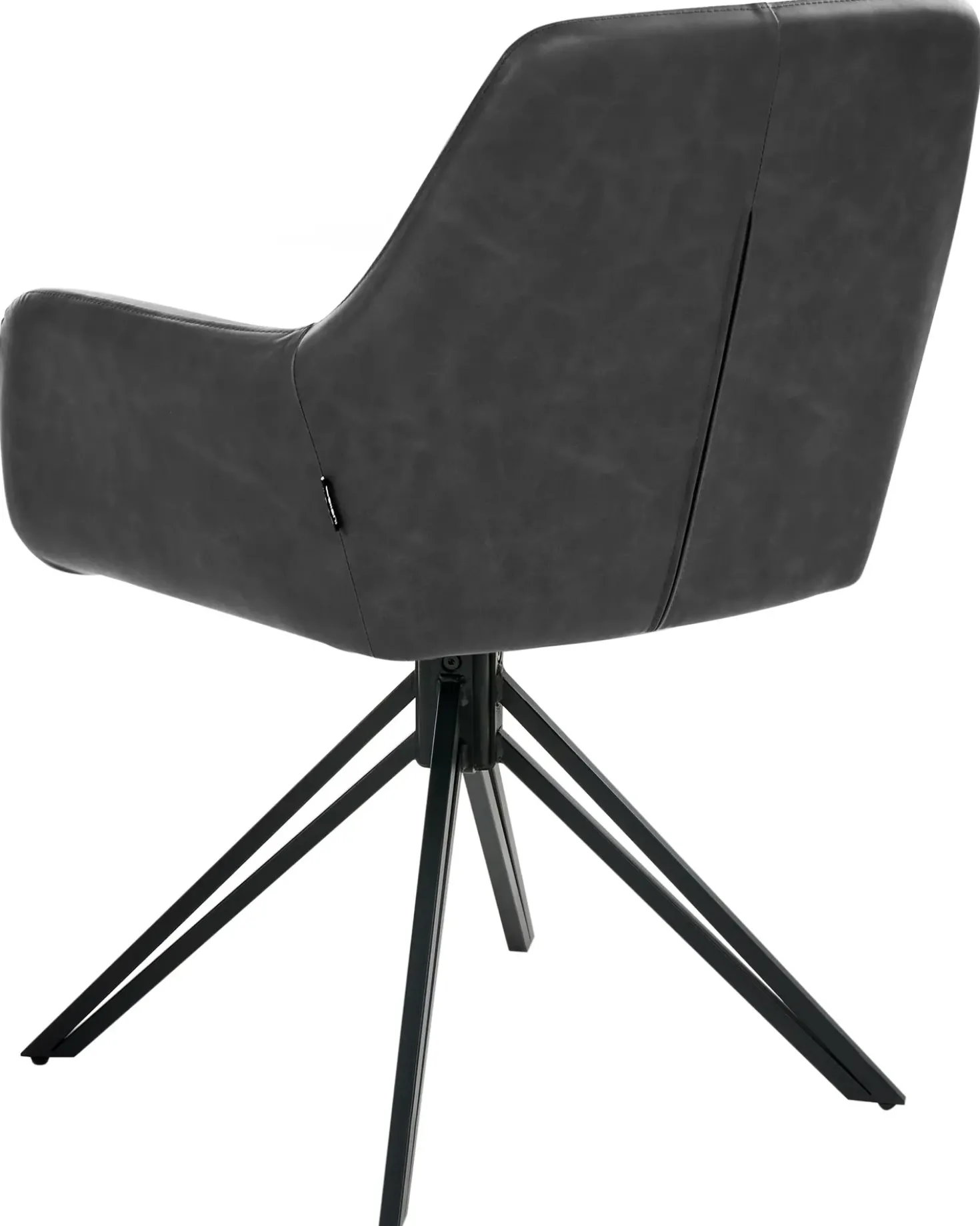 Set di 2 sedie da pranzo SANSARC Pelle sintetica Nero