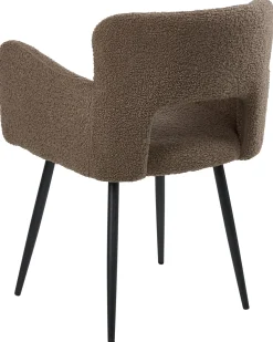 Set di 2 sedie da pranzo SANILAC Bouclé Marrone