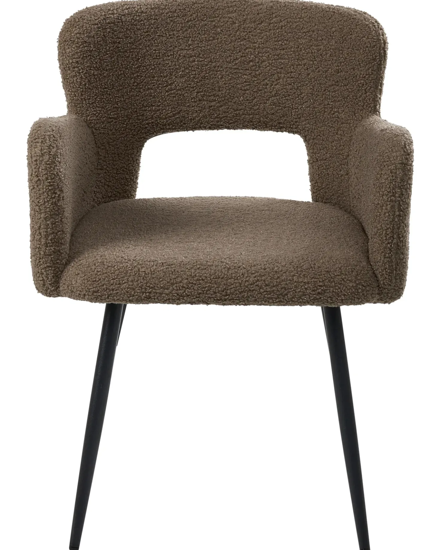 Set di 2 sedie da pranzo SANILAC Bouclé Marrone